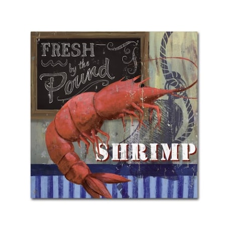 Fiona Stokes-Gilbert 'Shrimp' Canvas Art,35x35